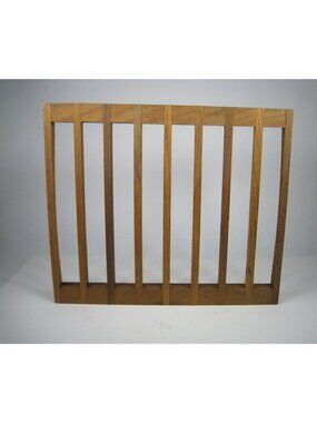 Kalmar Teak Wood Trivet Rectangle Slatted Danish MCM Scandinavian 11 inch Wooden